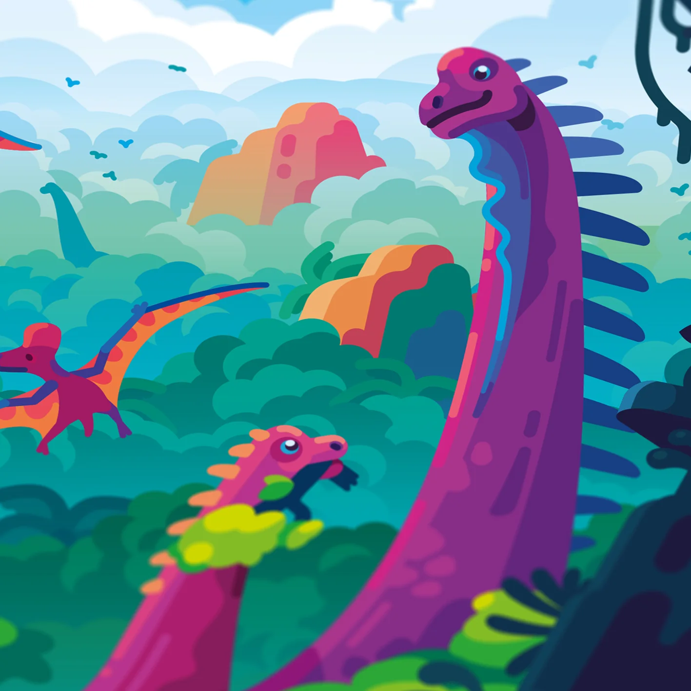 The World of the Dinosaurs Poster - Image 5