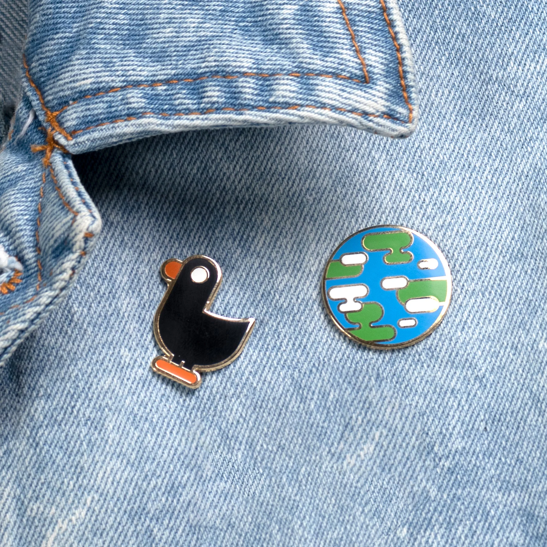 Earth Enamel Pin - Image 3