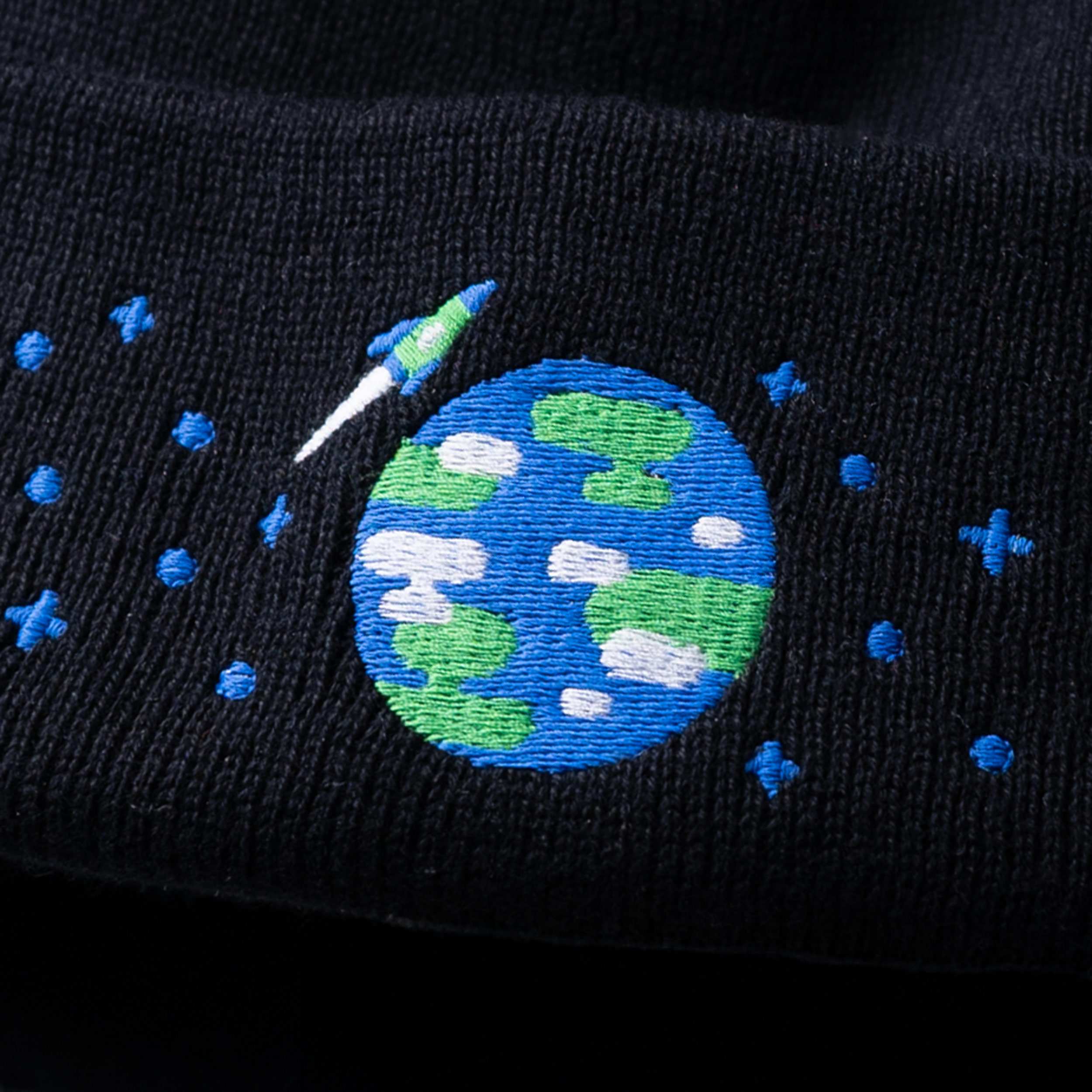 Embroidered Earth Beanie - Image 5