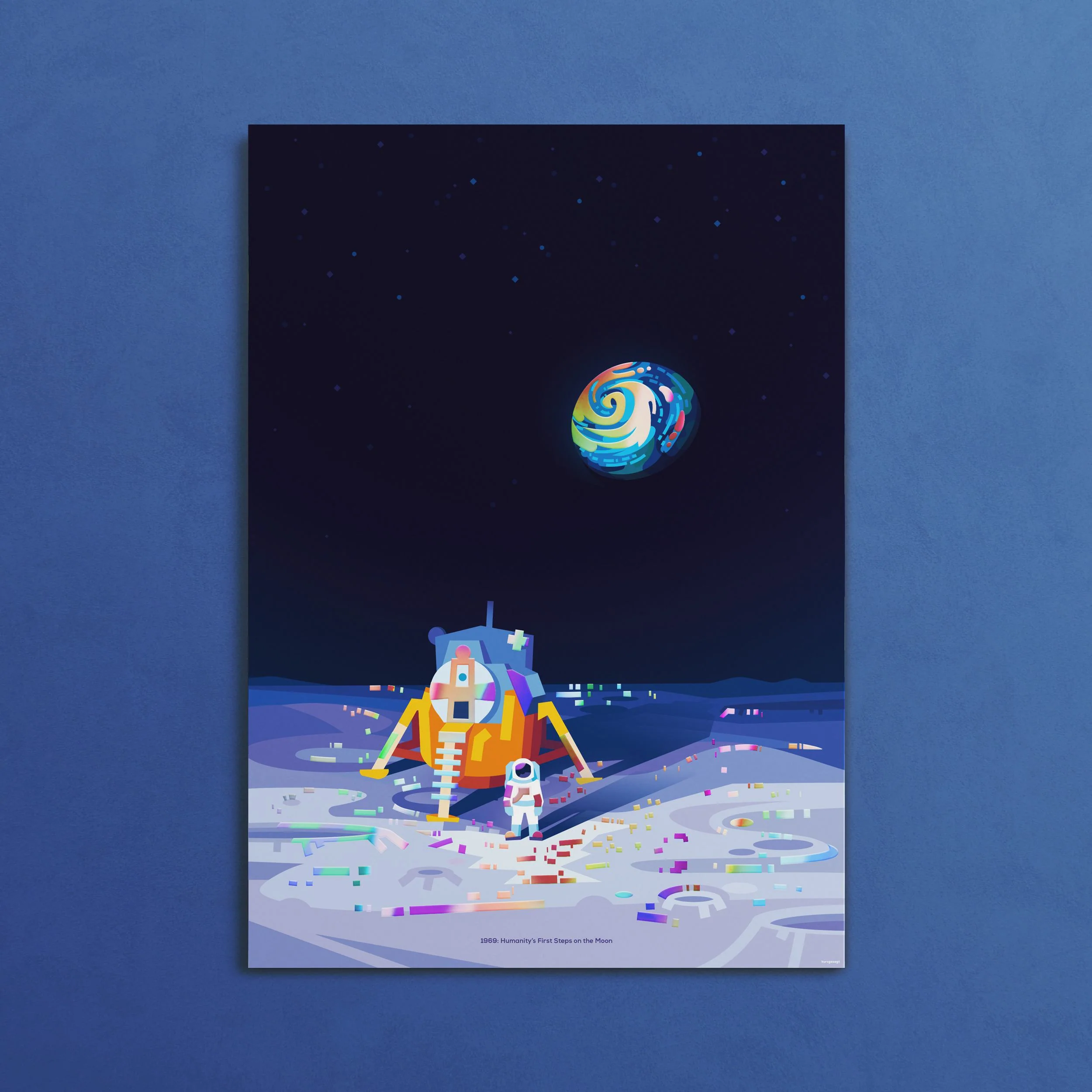 Cosmic Milestones: Lunar Landing Poster - Image 4